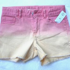 GapKids Girls Raw-Hem Denim Shortie Shorts